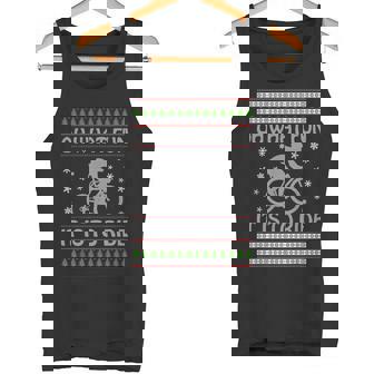 Oh What Fun It Is To Ride Fahrrad Ugly Christmas Weihnachten Tank Top - Geschenkecke