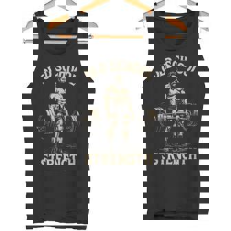 Oldchooltrengthintage Gimnasio Entrenamiento Fitness Motivacional Camiseta sin mangas - Regaloses