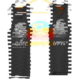 Ordenador Retro Estilointage Atardecer Camiseta sin mangas - Regaloses