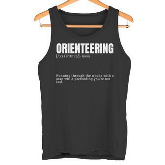 Orienteering Dictionary Quote Definition Tank Top | Mazezy
