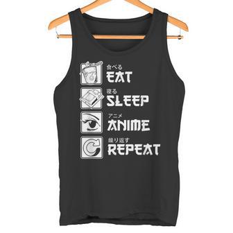 Otaku Anime Liebhaber Japanisch Essenchlafen Anime Tank Top - Geschenkecke