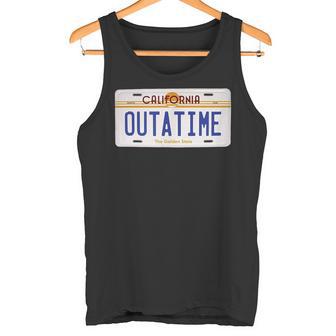 Outatime Classiccifi Retro Future California Placa De Matrícula Camiseta sin mangas - Regaloses
