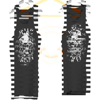Outlaw Skull Hardcore Spirit Country Western Biker Life Tank Top | Mazezy