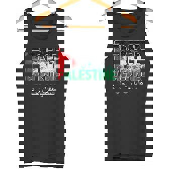 Palestina Libre En Árabe Con Palestina Libre Dentro Bandera Camiseta sin mangas - Regaloses