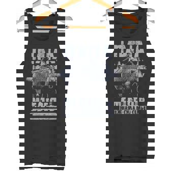 Papa Auf Russischatertag Bär Mit Kind Papa Russisch Tank Top - Seseable