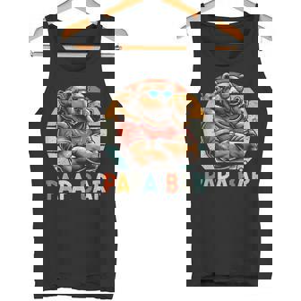 Papá Oso Papá Bear Día Del Padre Hijo Hija 2 Niños Retro Camiseta sin mangas - Regaloses