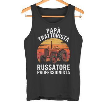 Papà Trattorista Trattore Uomo Contadino Agricoltore Russare Canotta - Novitaregali