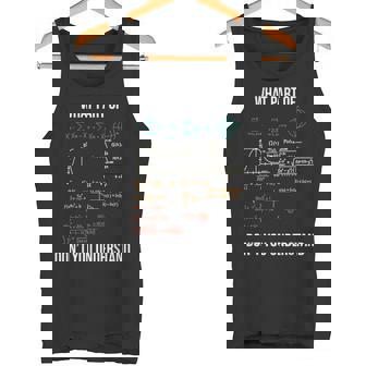 What Part Of Retro Mechanical Engineer Maths Tank Top | Mazezy