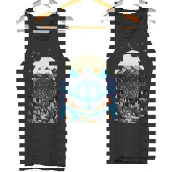 Paysage Avec Lune Montagnes Et Forêt Débardeur e - Cadeauxyz