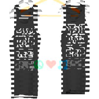 Peace Love And DnB Shirt Drum And Bass Tank Top | Mazezy