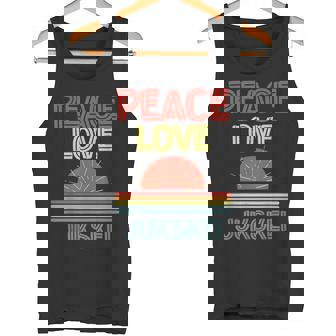 Piece Love Jukskei Funny Tank Top | Mazezy