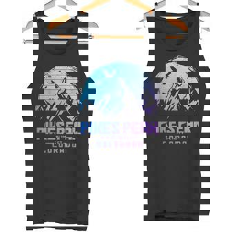 Pikes Peak Colorado Rocky Mountains Climbing Souvenirs Tank Top | Mazezy