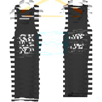 Pixelated GAME OVER Glitch Effect For Retro Gamers Tank Top | Mazezy