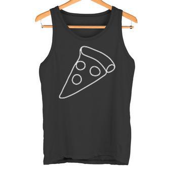 Pizza Minimalismus Tank Top - Geschenkecke