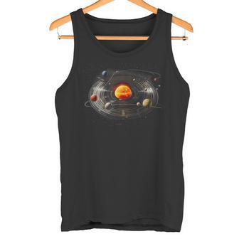 Planetas De La Música Deinilo Amantes De Los Discos Deinilo Coleccionistas Camiseta sin mangas - Regaloses