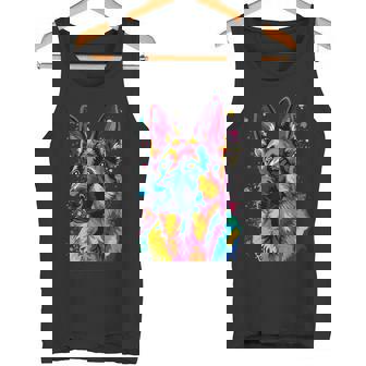 Pop Art German Shepherd Lover Dogs Owner German Shepherd Tank Top | Mazezy