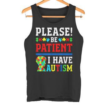 Por Favor Tenga Paciencia Tengo Autismo Camiseta sin mangas - Regaloses