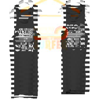 Pretend I'm A Surfer Retro Family Matching Halloween Costume Tank Top | Mazezy