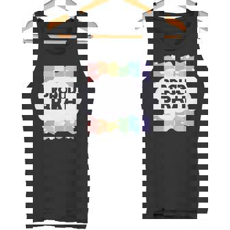 Proud Brah ゲイプライドフラッグ ジェンダー平等 パステルブラ 長袖tシャツ タンクトップ - Kawaiitshirt