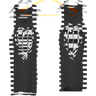 Race Car Checker Flag Racing Heart Auto Racer Tank Top | Mazezy