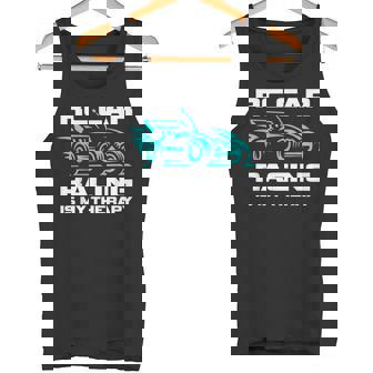 Radio Controlled Automobile Toy RC Car Racing Is My Therapy Tank Top | Mazezy