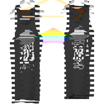 Rainbow LGBTQ Gay Pride Graduation Cap Class 2025 Diploma Tank Top | Mazezy