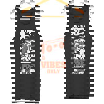 R&B 90s 1990 RNB Hiphop Music 90s R&B Vibes Only -Adults Small V-Neck Short Sleeve Tank Top | Mazezy