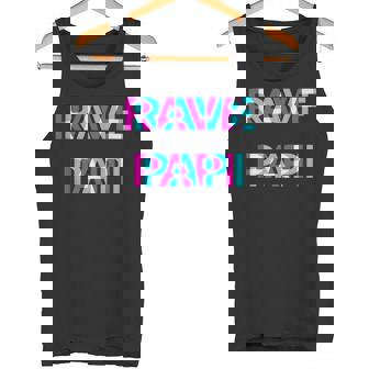 Rave Papi Techno EDM Music Festival Father Dad Raver Tank Top Tank Top | Mazezy