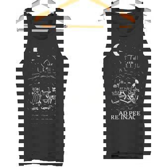 Read In Peace – Motifquelette Amusant Pour Les Amateurs De Livres Débardeur e - Cadeauxyz