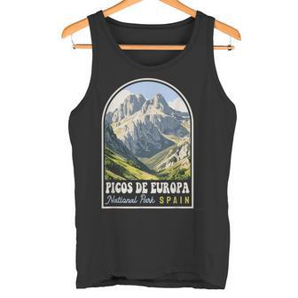Recuerdo Deiaje Retro Del Parque Nacional De Los Picos De Europa Camiseta sin mangas - Regaloses