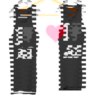 Red Heart I Love Ai タンクトップ - Kawaiitshirt