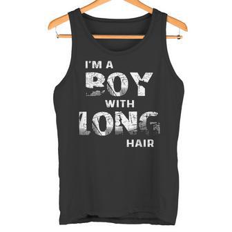 Regalo Divertido Con Texto En Inglés I'm A Boy With Long Hair Camiseta sin mangas - Regaloses