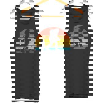 Retro Bigfoot Golf Funny Bigfoot Golfing Tank Top | Mazezy