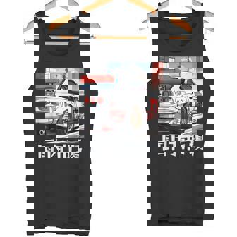 Retro JDM Race Sport Car Japan Domestic Market In Japanese Tank Top | Mazezy