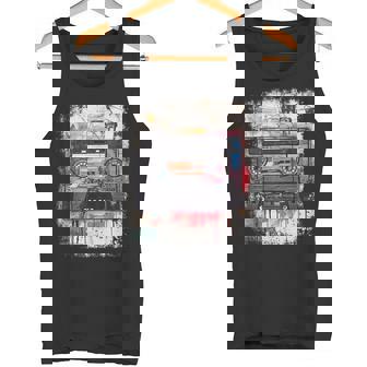 Retro Style Old School Music Tape Cassette Vintage Mixtape Tank Top | Mazezy