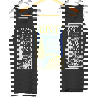 Retro Vintage Pro Health Milk Advert Monster Vaudeville Show Tank Top | Mazezy