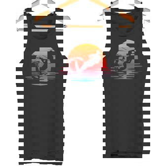 Retro Water Skier Water Sports Ski Water Skiing Tank Top | Mazezy