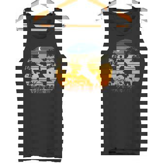 Retrointageunset Garden Nature Cockapoo Dog Lover タンクトップ - Kawaiitshirt