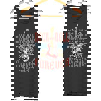 Rock And Roll Guitar Vintage ROCK Music Tank Top | Mazezy