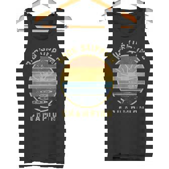 Rock Skipping Stone Skipping Summer Lake Outdoors Tank Top | Mazezy