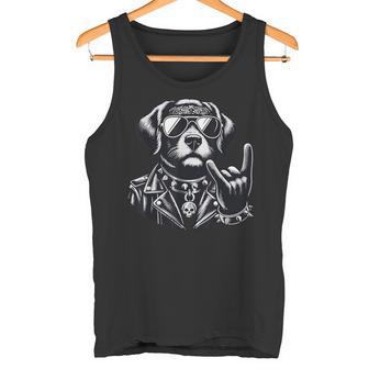 Rocker Deutschrock Heavy Metal Hardrock Biker Hund Tank Top - Geschenkecke