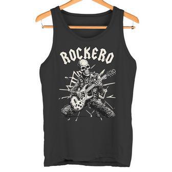 Rockero Hombre Rockero Niño Rock & Roll Esqueleto Rockero Camiseta sin mangas - Regaloses