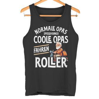 Rollerfahrer Geschenke Motorroller Coole Opas Fahren Roller Tank Top - Geschenkecke