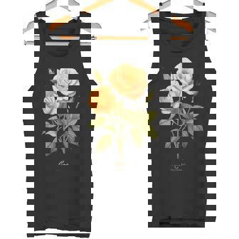 Rose Fleur Nomcientifiqueintage Illustration Fleurs Débardeur e - Cadeauxyz