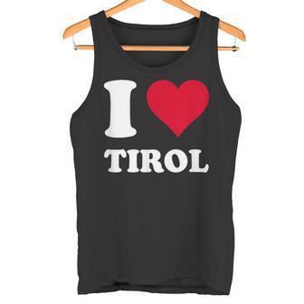 Rotes Herz Ich Liebe Tirol Tank Top - Geschenkecke