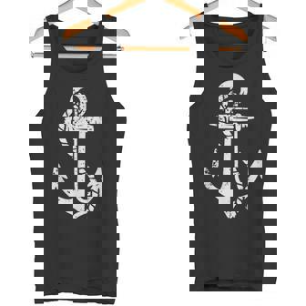 Sailor Costume Boat Anchor Sailing Captain Tank Top | Mazezy