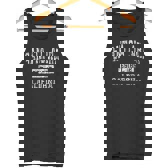 Santa Clara California Ca ビンテージ 確立されたスポーツデザイン タンクトップ - Kawaiitshirt