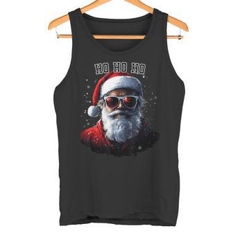 Sarkastischer Cooler Weihnachtsmann Mitonnenbrille Undchnee Weihnachten Tank Top - Seseable