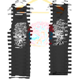 Shiba Inu Chien Japonais Cerisier Fleurakura Mount Fuji Débardeur e - Cadeauxyz