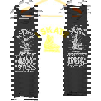 I Skate Because Running Sucks Inline Skating Tank Top | Mazezy
